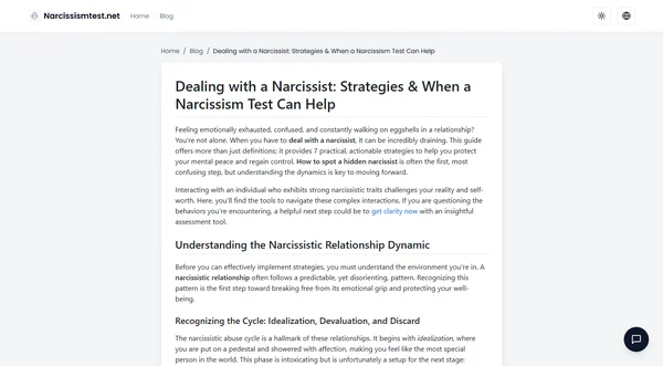 Dealing with a Narcissist: Strategies & When a Narcissism Test Can Help