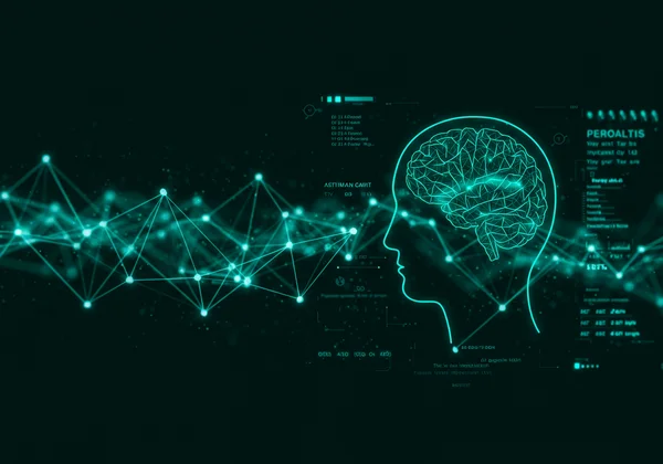AI analyzing data for personalized personality insights.