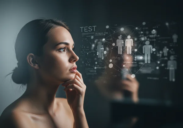 Person reflecting on relationships, considering a narcissism test